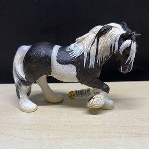 Schleich Tinker / Gypsy Vanner Horse – Black & White – With Tag – Horse Club